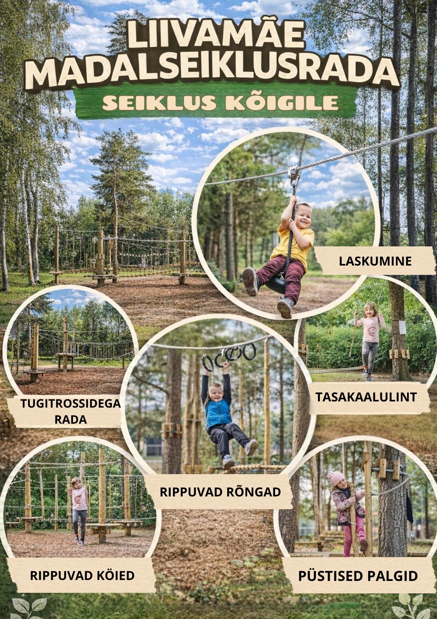 Madalseiklusrada Liivamäe Küla külaplatsile